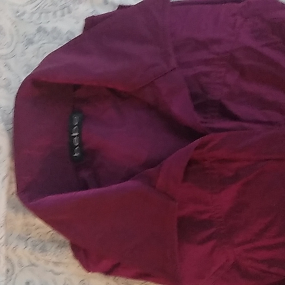 2b Bebe Iridescent Purple Blouse